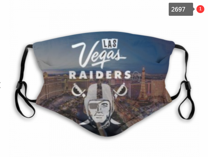 NFL Oakland Raiders #9 Dust mask with filter->nfl dust mask->Sports Accessory